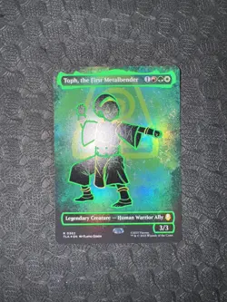 Toph, the First Metalbender (Borderless) (Neon Ink Foil) - Image 3