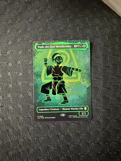 Toph, the First Metalbender (Borderless) (Neon Ink Foil) - Image 4