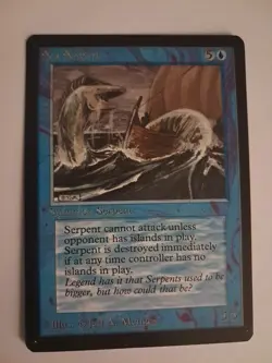 Sea Serpent LP Beta MTG Magic the Gathering - Image 1