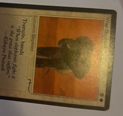 War Elephant LP/MP Arabian Nights MTG Magic the Gathering - Image 3