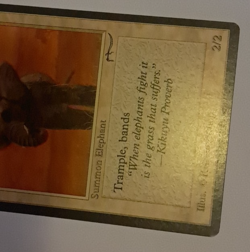 War Elephant LP/MP Arabian Nights MTG Magic the Gathering - Image 4