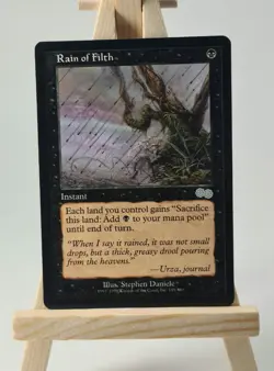 Rain of Filth Urza´s Saga Magic Karte MTG englisch (Schmutziger Regen) 151 - Image 1