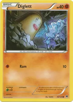 Diglett - 36/124 - Common - Pokemon XY Fates Collide - Image 1