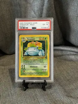 2000 Pokemon Venusaur-Holo Base 2 PSA 6 Number 18 - Image 1