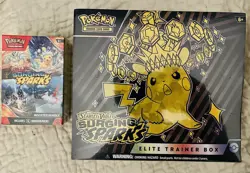 Pokemon Surging Sparks ETB and Booster Bundle- FACTORY SEALED - Image 1