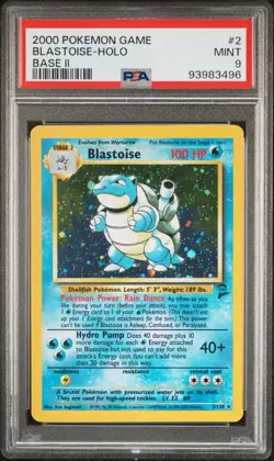 💧 PSA 9 MINT - Blastoise Holo #2 Base Set II | 2000 Pokemon 💧 - Image 1