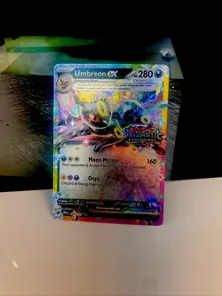 2025 POKEMON PRE EN PRISMATIC EVOLUTIONS #060 UMBREON EX STAMPED🔥MUST SEE - Image 3