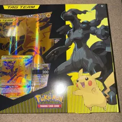 Pokemon TCG Pikachu and Zekrom-GX Tag Team Premium Collection Brand New See Pics - Image 5