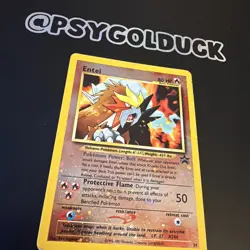 Pokemon TCG Entei Wizards Black Star Promos 34 Holo Promo played - Image 2