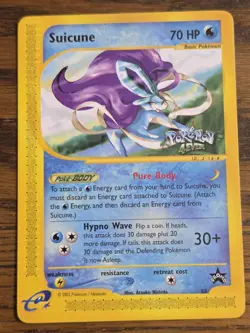 Pokemon Wotc Black Star Promo # 53 Suicune,,Not Played,, - Image 1