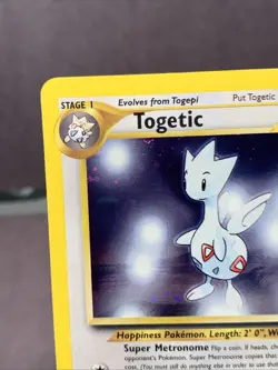 Pokemon TCG Togetic 16/111 Neo Genesis Holo Rare Swirl NM/M WOTC VTG 2000 - Image 2