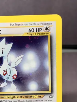 Pokemon TCG Togetic 16/111 Neo Genesis Holo Rare Swirl NM/M WOTC VTG 2000 - Image 3