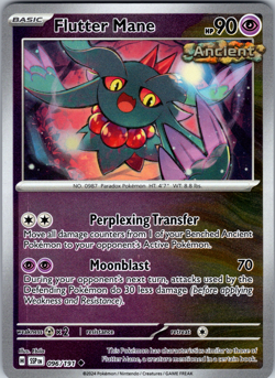 Flutter Mane Reverse Holo 096/191 SV08: Surging Sparks Uncommon - NM - Image 1