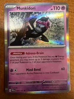 💥Pokemon TCG - Munkidori - 044/131 - Holo - Rare - Prismatic Evolutions (NM)💥 - Image 1