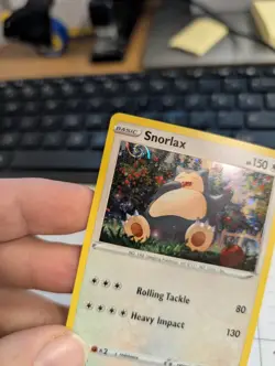 Pokemon TCG - Snorlax Cosmos Holo Promo 140/202 with HD Galaxy Swirl 🍥 - Image 2