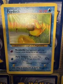Pokemon TCG Psyduck Fossil 53 Regular Unlimited Common - Image 1
