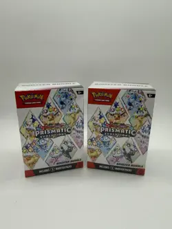 Lot of 2 Pokemon TCG Prismatic Evolutions Booster Bundles - New Factory Sealed - Image 1