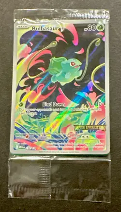 2025 POKEMON MEGA EVOLUTION BULBASAUR ILLUSTRATION RARE PROMO! - Image 4