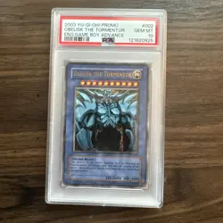GAME BOY ADVANCE GBI-002 OBELISK THE TORMENTOR PSA 10 YUGIOH 2003 - Image 1