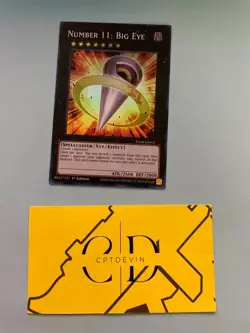 Number 11: Big Eye 1st Edition Super Rare RA04-EN062 Yu-Gi-Oh! - Image 1