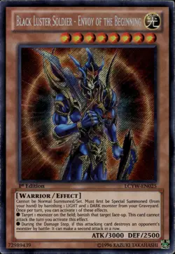 Black Luster Soldier - Envoy of the Beginning NA 1st Scr LCYW-EN025 Yu-Gi-Oh! - Image 1