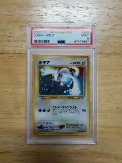 Pokemon PSA 9 MINT 2000 Lugia Japanese Neo Genesis Holo Card - Image 1