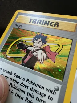 Pokemon TCG Koga Gym Challenge Trainer Holo Card 19/132 NM - Image 2