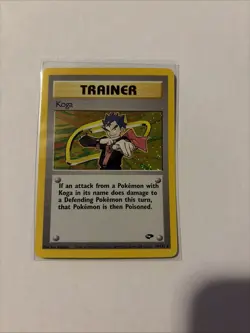 Pokemon TCG Koga Trainer Gym Challenge Holo Card 19/132 NM - Image 1