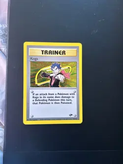 Pokemon TCG Koga Trainer Gym Challenge Holo Card 19/132 NM - Image 1