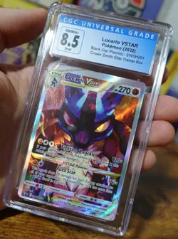 Lucario VSTAR SWSH291 CGC 8.5 Miscut Error Misprint MC Pokemon Card * - Image 3