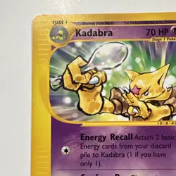 Kadabra 84/165 LP/NM Expedition e-series 2002 vintage Pokemon TCG Card ereader - Image 2