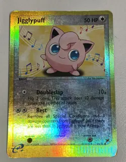 POKEMON EX TEAM MAGMA VS TEAM AQUA JIGGLYPUFF REVERSE HOLO CARD 41/95 LP - Image 1