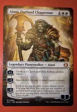 MTG, LORWYN ECLIPSED: AJANI, OUTLAND CHAPERONE, 0284, MYTHIC,NM, REGULAR FINISH - Image 1