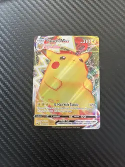 2020 Pokemon SWSH Vivid Voltage #044/185 Pikachu VMAX Holo Rare Mint - Image 1