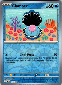 Clamperl Reverse Holo 054/182 SV10: Destined Rivals Common - NM - Image 1