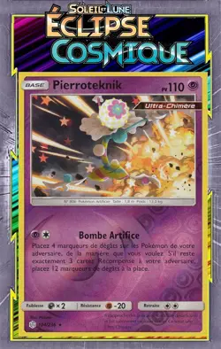 Pierroteknik Reverse-SL12:Eclipse Cosmique-104/236-Carte Pokemon Neuve Francaise - Image 1