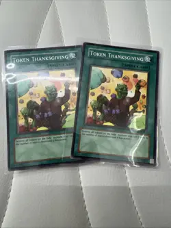 2x Yugioh Token Thanksgiving DCR-041 Unlimited Edition Common LP - Image 1