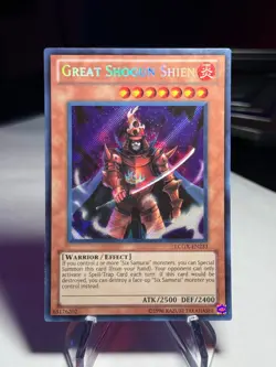 Yugioh Great Shogun Shien LCGX-EN233 Secret Rare LP/MP - Image 1