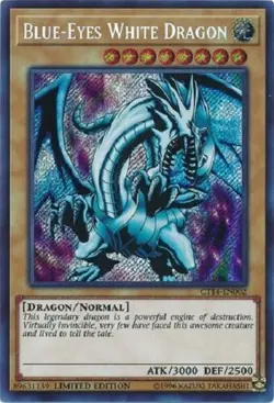BLUE-EYES WHITE DRAGON * SECRET RARE HOLOGRAPHIC FOIL MINT CONDITION YUGIOH! - Image 1