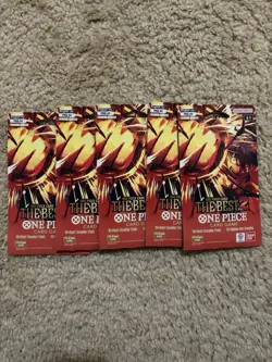 One Piece PRB 02 Sleeved Booster Pack x5 Premium Booster Bandai TCG English New - Image 1