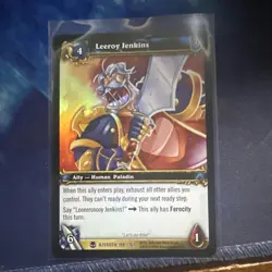FOIL World of Warcraft TCG Azeroth 198/361 - Leeroy Jenkins - Image 1