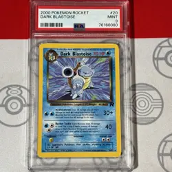 PSA 9 Dark Blastoise Non Holo #20/82 2000 Pokemon Rocket Card G20 6080 - Image 1