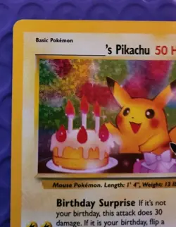 Birthday Pikachu 24/53 Celebrations: Classic Collection Holo Pokemon NM - Image 5