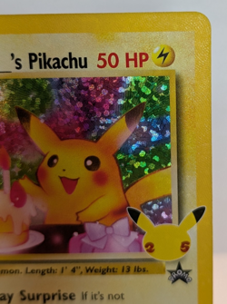 Birthday Pikachu 24/53 Celebrations: Classic Collection Holo Pokemon NM - Image 3