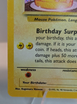 Birthday Pikachu 24/53 Celebrations: Classic Collection Holo Pokemon NM - Image 5