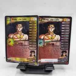Dragon Ball Z DBZ CCG TCG BR1 Broly, the Calm (Silver & Gold) FOIL Promo Cards - Image 1
