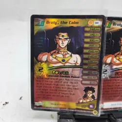Dragon Ball Z DBZ CCG TCG BR1 Broly, the Calm (Silver & Gold) FOIL Promo Cards - Image 5