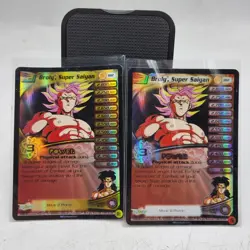 Dragon Ball Z DBZ CCG TCG BR2 Broly Super Saiyan (Silver & Gold) FOIL Promo Card - Image 1