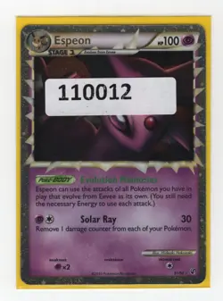 (110012) ESPEON PRIME 81/90 Ultra Rare Holo HGSS Undaunted Pokemon Card - Image 1