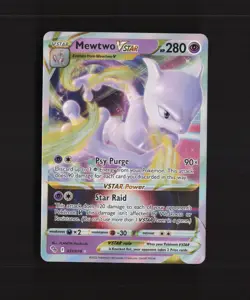 Mewtwo VSTAR 031/078 Pokemon GO Ultra Rare Holo Pokemon Card NM - Image 1